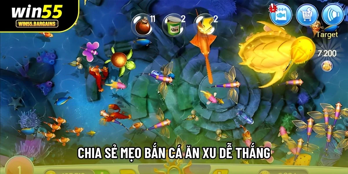 Chia sẻ mẹo bắn cá ăn xu dễ thắng